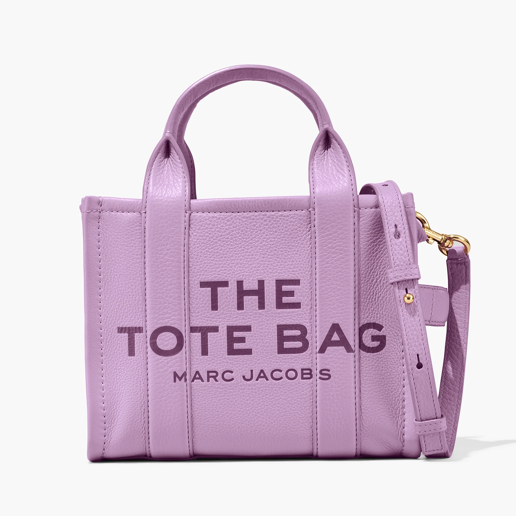 Marc Jacobs Women's The Mini Tote Bag Leather - Regal Orchid Image 1