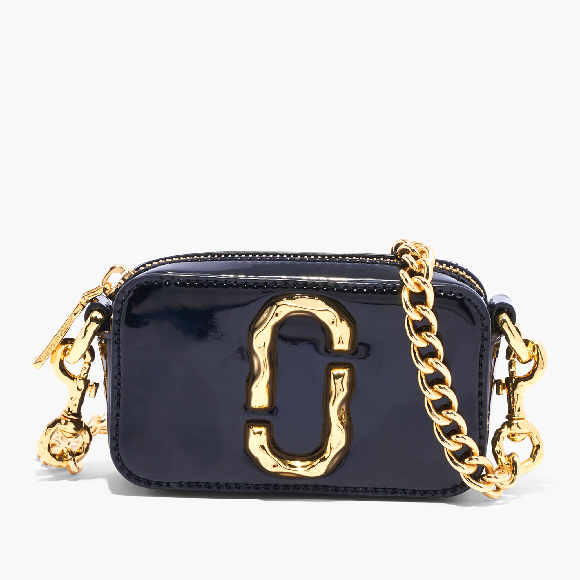 Marc Jacobs Women's Mini Snapshot Glossy Bag - Black Image 1