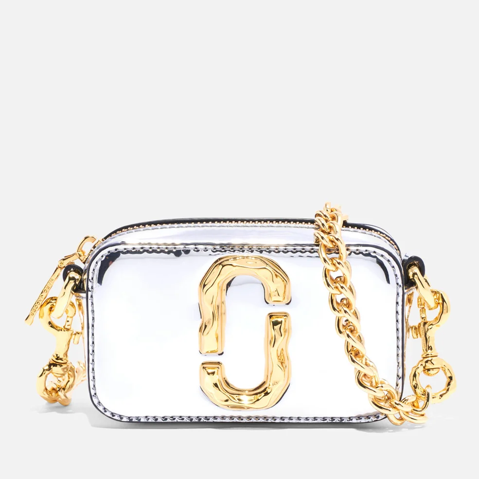 Marc Jacobs Women's Mini Snapshot Glossy Bag - Silver Image 1