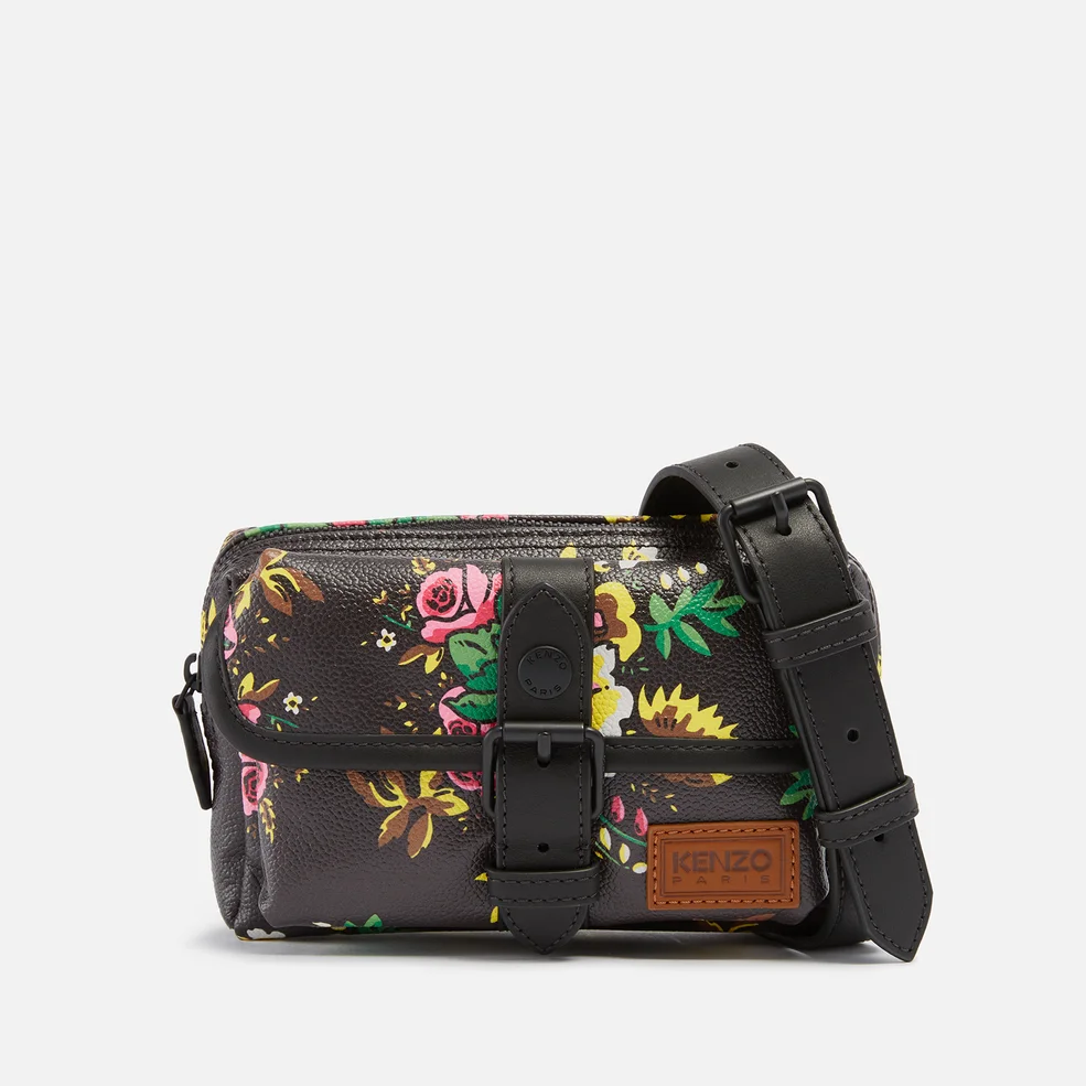 KENZO Floral-Print Faux Leather Cross Body Bag Image 1