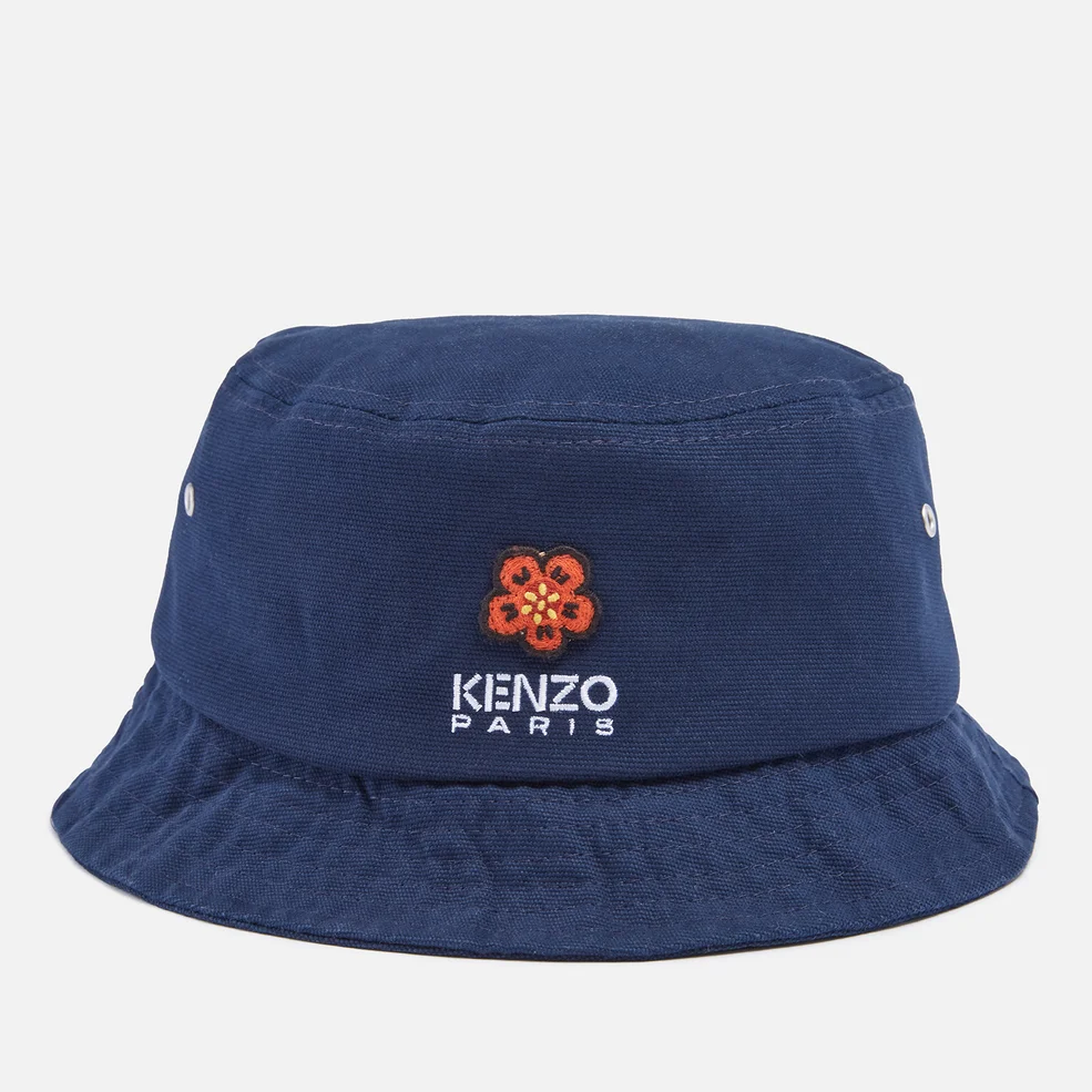 KENZO Boke Flower Appliquéd Cotton-Canvas Bucket Hat Image 1