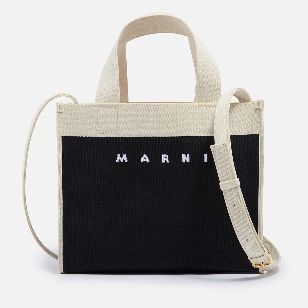 Marni Jacquard-Knit Small Tote Bag Image 1