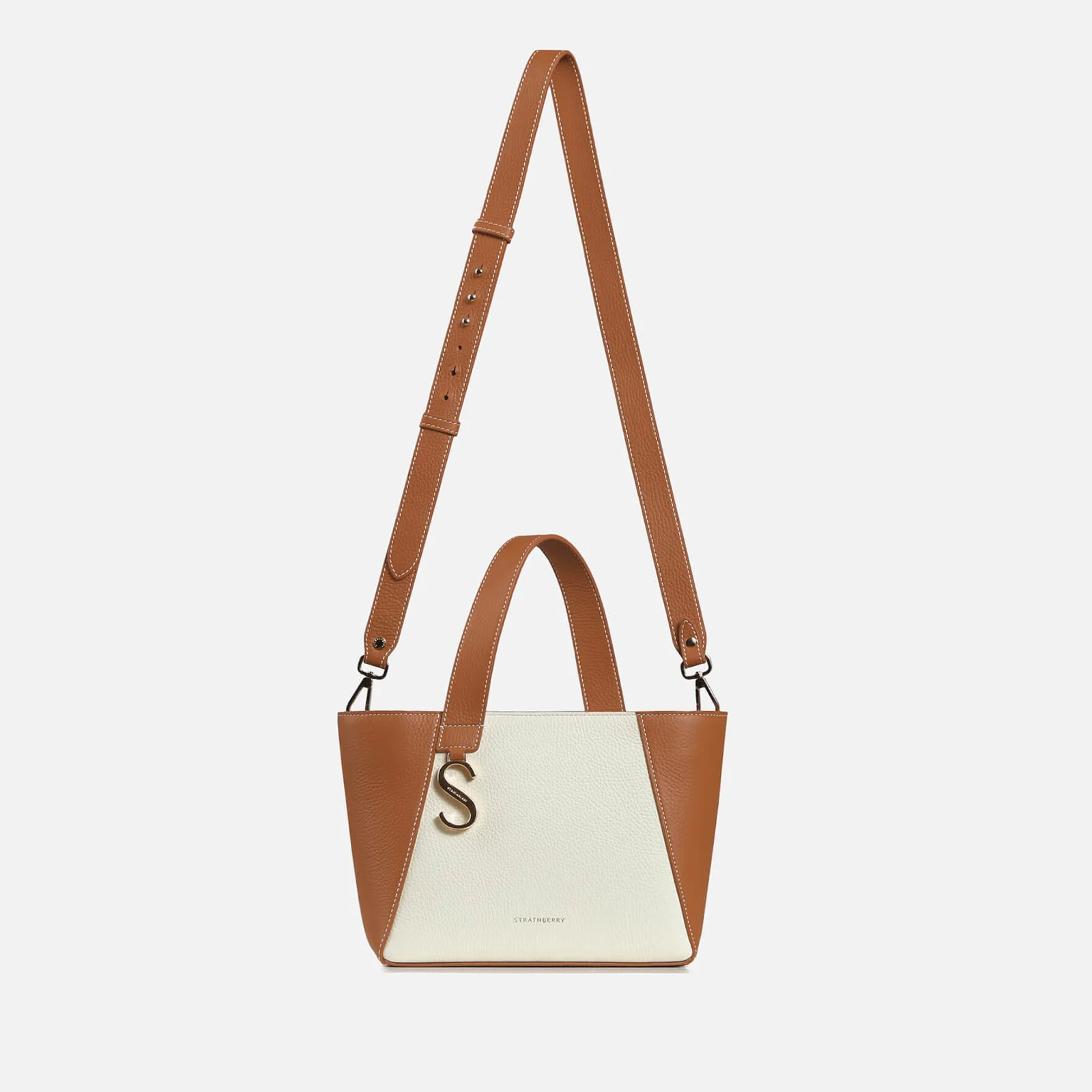 Strathberry Women's Cabas Mini Bag - Bi - Tan/Vanilla Image 1
