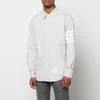 Thom Browne Men's 4-Bar Straight Fit Flannel Shirt - Medium Grey - Image 1