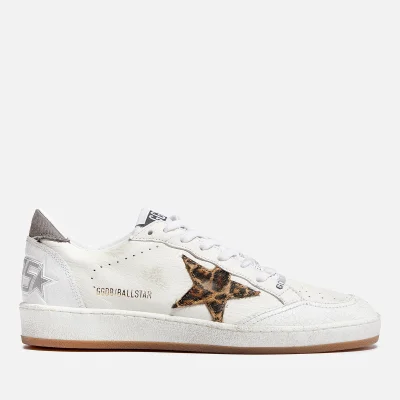 Golden Goose Ball Star Distressed Leather Trainers - UK 3