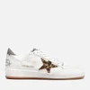 Golden Goose Ball Star Distressed Leather Trainers - Image 1
