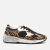 Golden Goose Dad-Star Leopard-Print Calf Hair Trainers - Image 1