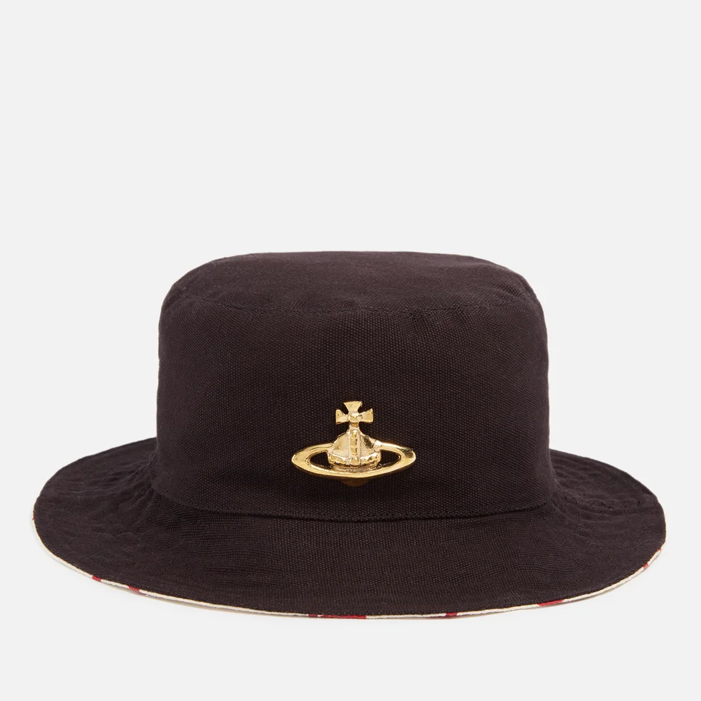 Vivienne Westwood Logo-Embellished Cotton-Twill Hat Image 1