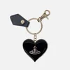 Vivienne Westwood Orb Leather and Silver-Tone Key Ring - Image 1