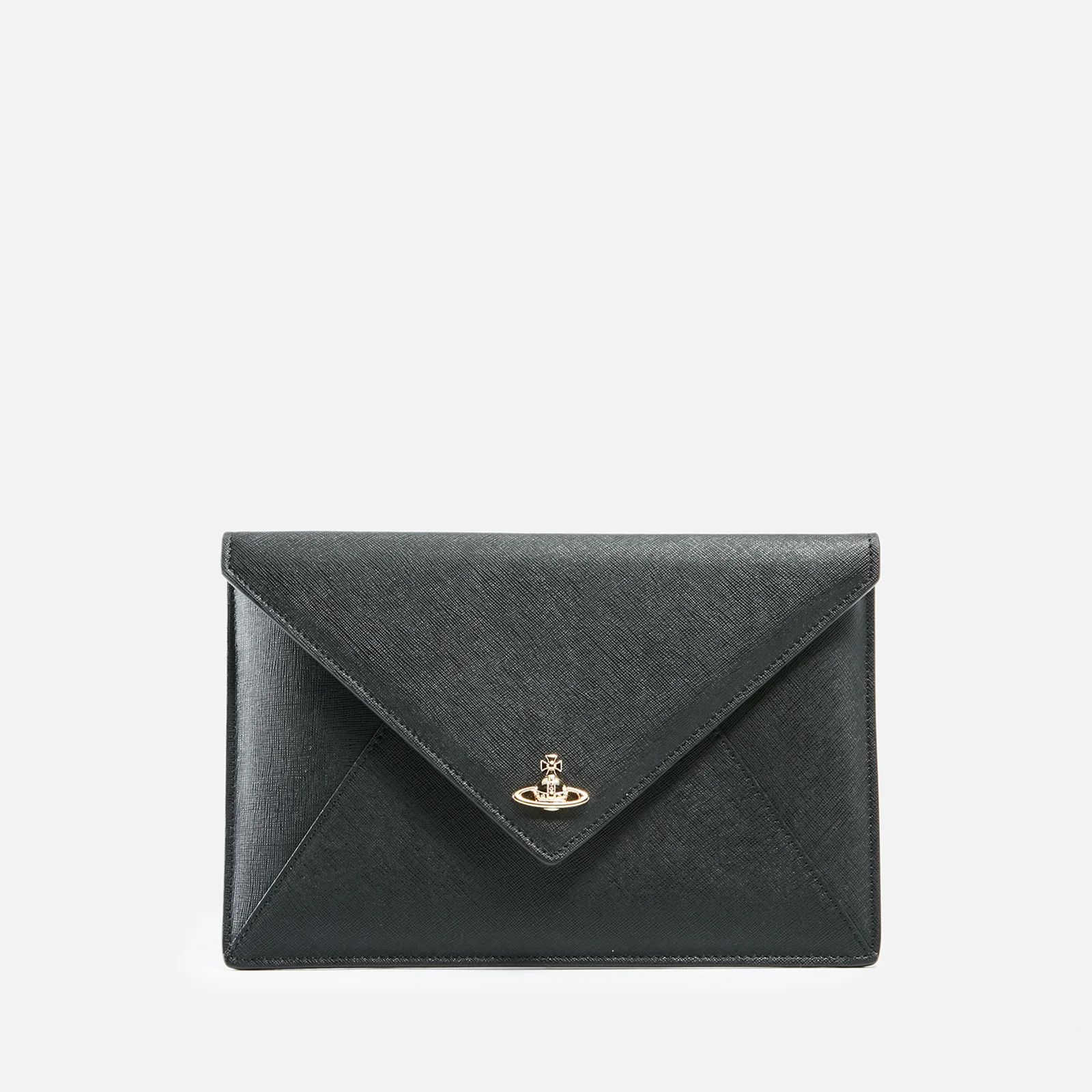 Vivienne Westwood Victoria Envelope Saffiano Leather Clutch Bag Image 1
