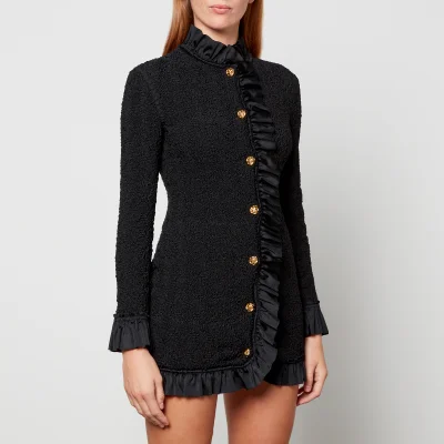 Alexander Wang Women's Smocked Ruffle Long Jacket - Black
