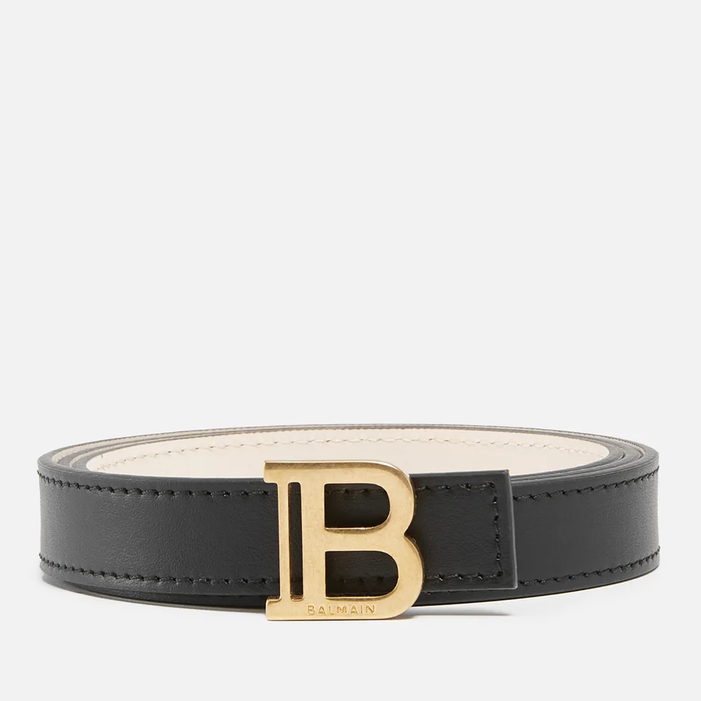 Balmain Women's B-Belt 2cm Belt - Black Image 1