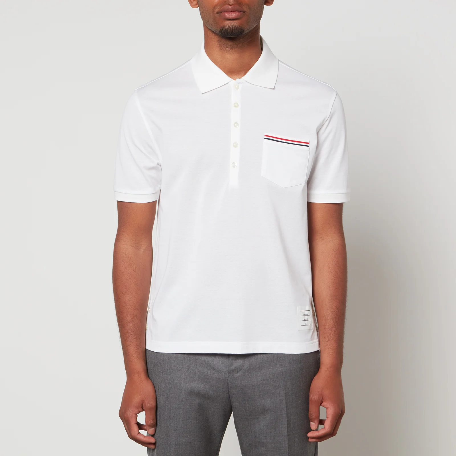 Thom Browne Men's Pocket Polo Shirt - White Image 1