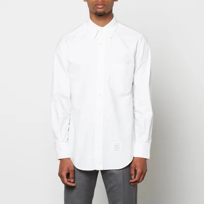 Thom Browne Men's Classic Fit Oxford Shirt - White