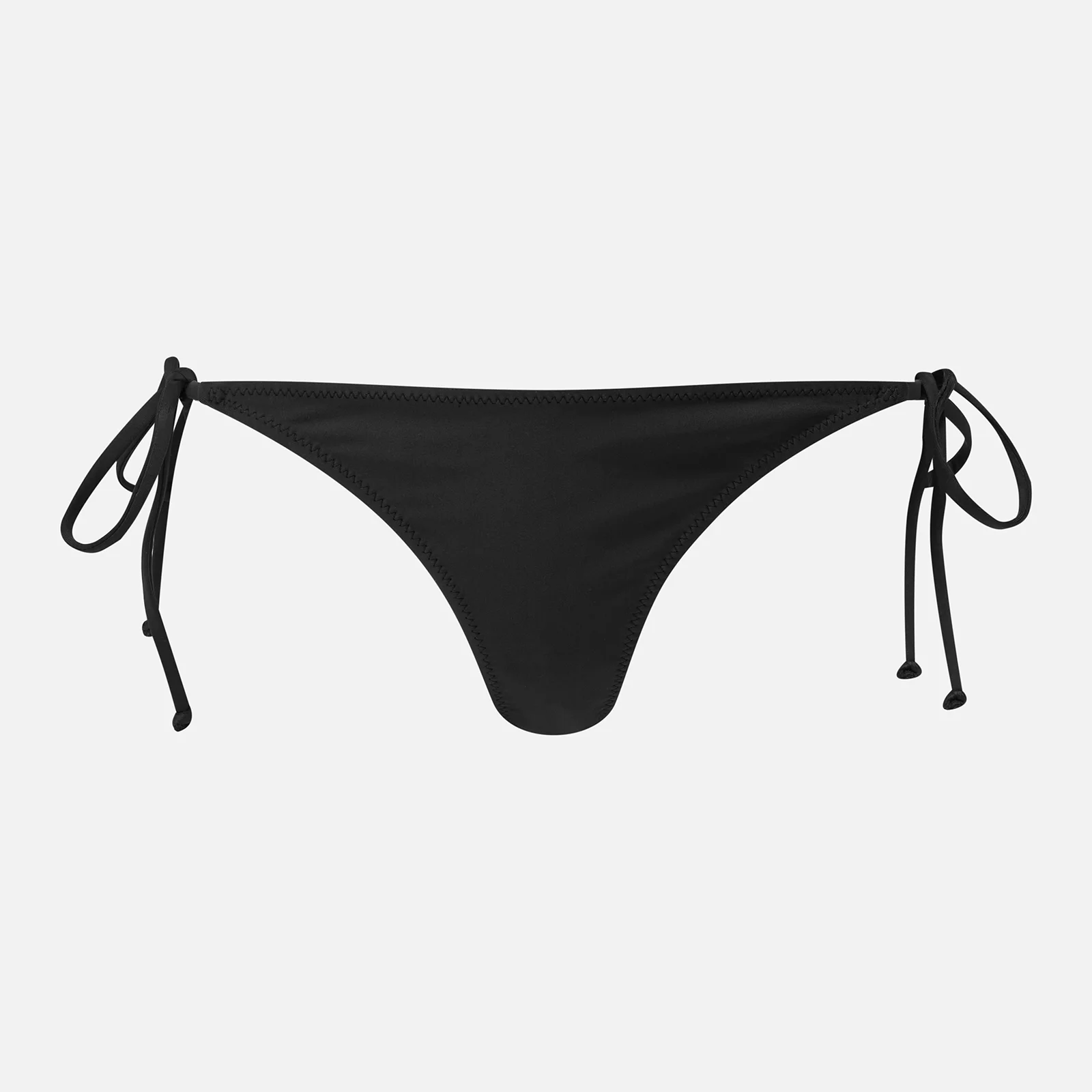 Ganni Women's Tie Bikini Bottoms - Black Image 1