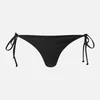 Ganni Women's Tie Bikini Bottoms - Black - Image 1