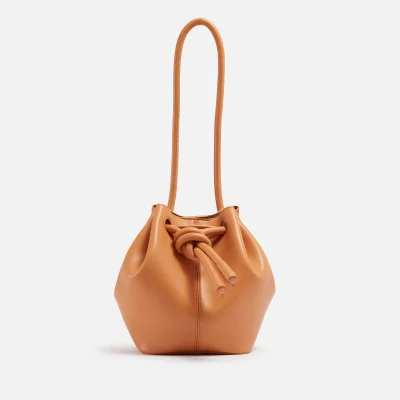 Nanushka Elongated Bucket Small Leather Bag