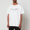 Balmain Men's Written Script T-Shirt - White - Image 1