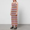 Kitri Women's Bunty Blanket Stripe Midi Dress - Multi - Image 1