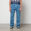 KENZO Asagao Stone-Washed Cotton-Denim Jeans - Image 1