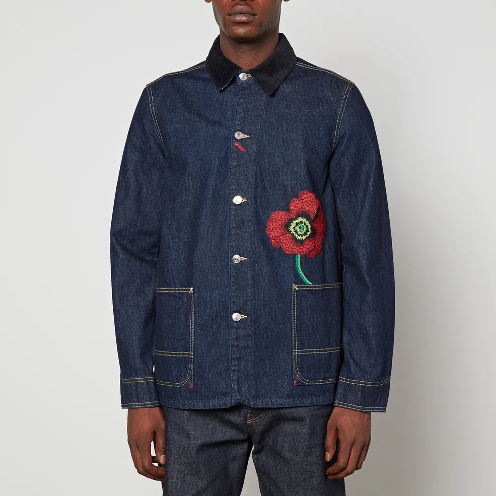 KENZO Workwear Embroidered Denim Jacket Image 1