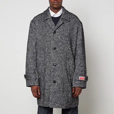 KENZO Diagonal Cotton and Wool-Blend Coat