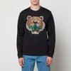 KENZO Cross-Stitch Tiger Cotton-Jersey Sweatshirt - Image 1