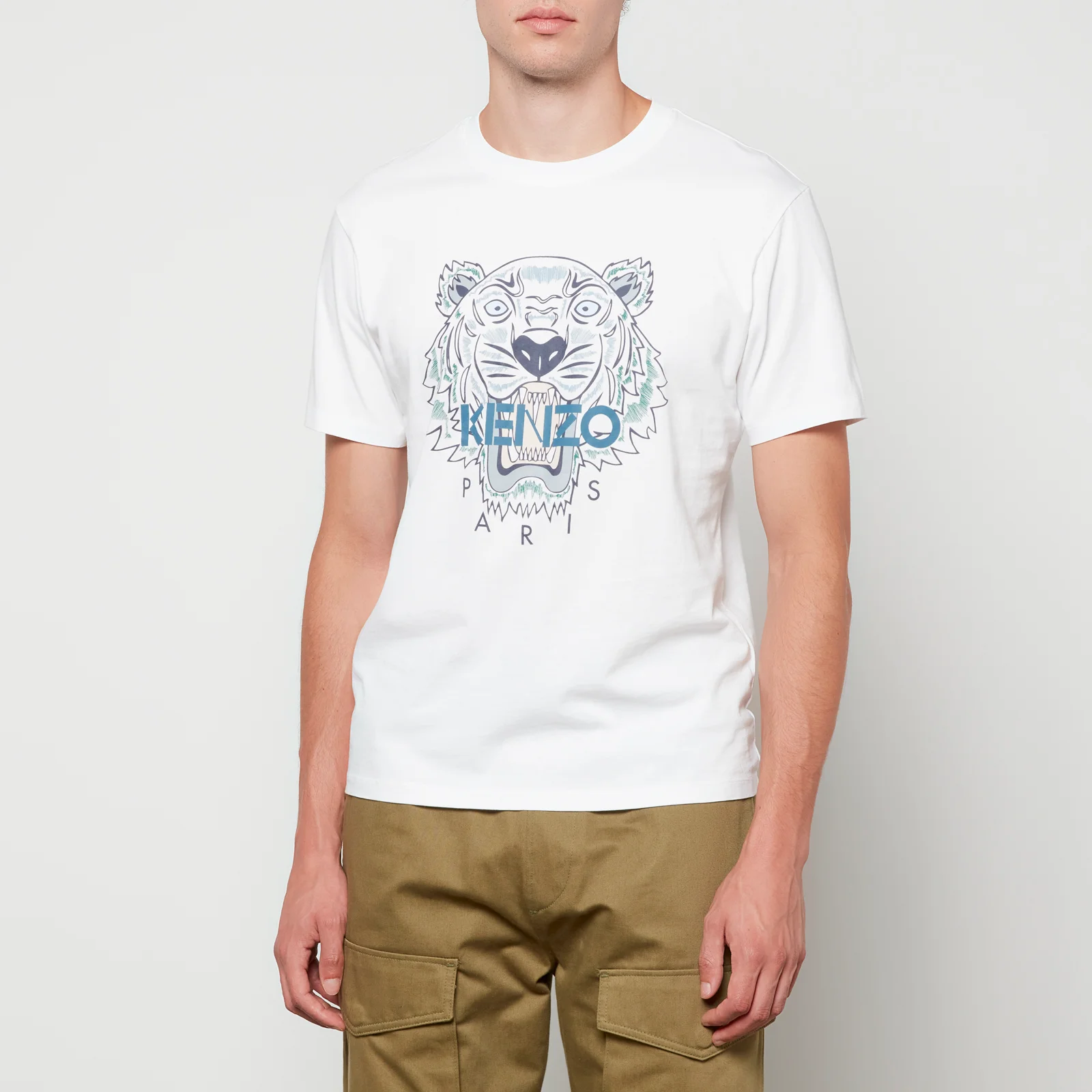 KENZO Tiger Emblem Cotton-Jersey T-Shirt Image 1