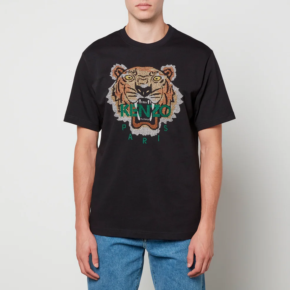 KENZO Tiger Cotton-Jersey T-Shirt Image 1