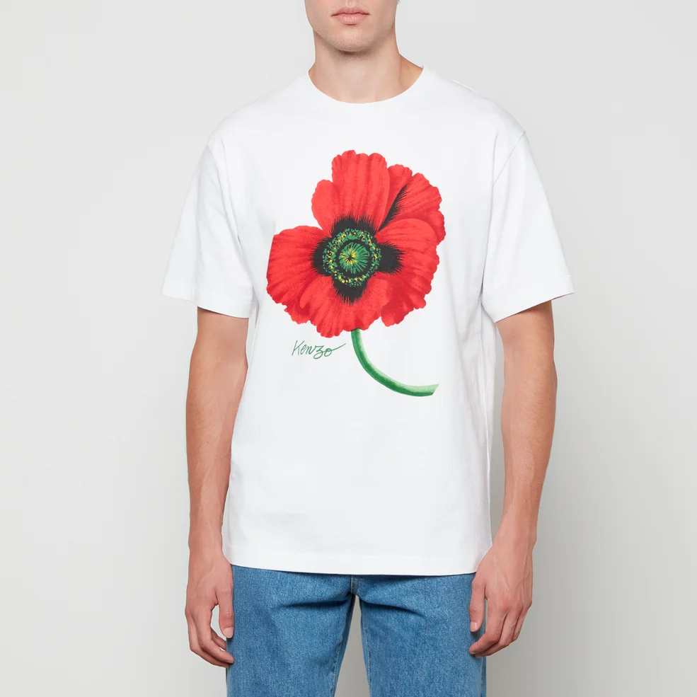 KENZO Printed Cotton-Jersey T-Shirt Image 1