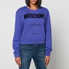 Moschino Women's Couture Logo Sweatshirt - Fantasy print Blue - Image 1