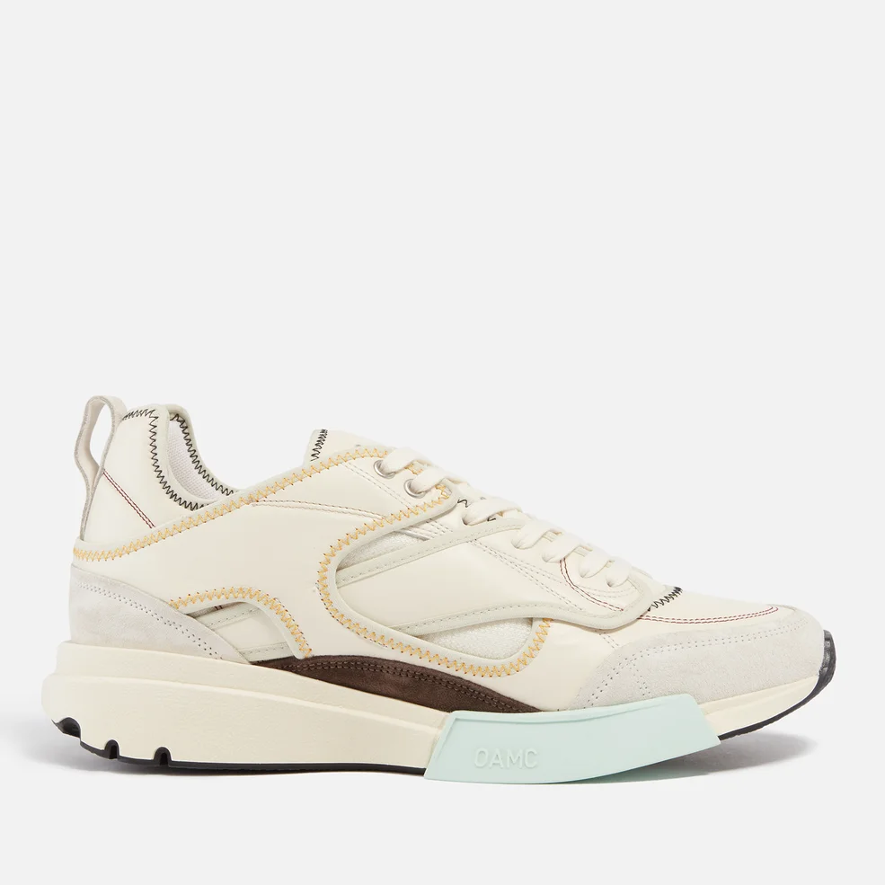 OAMC Aurora Suede, Mesh and Leather Trainers Image 1