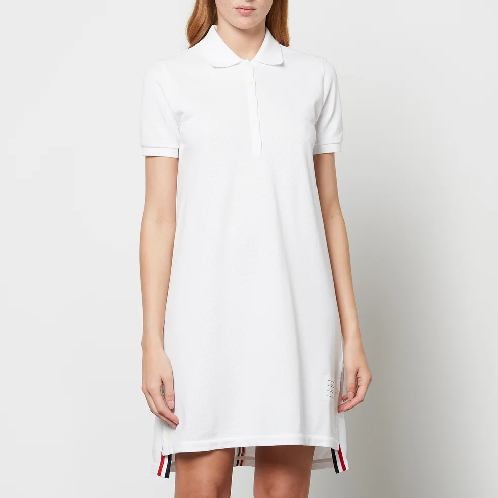 Thom Browne Women's Knee-Length Polo Dress - White Image 1