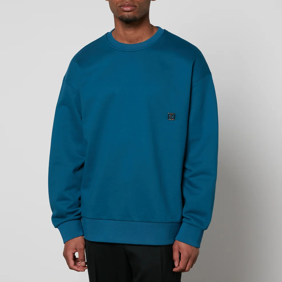 Wooyoungmi Fuzzy Printed Cotton-Jersey Sweatshirt Image 1