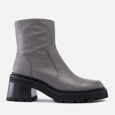 BY FAR Norris Leather Heeled Ankle Boots - UK 3