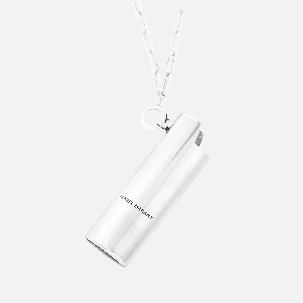 Isabel Marant silver-Tone Brass Lighter Holder Necklace Image 1