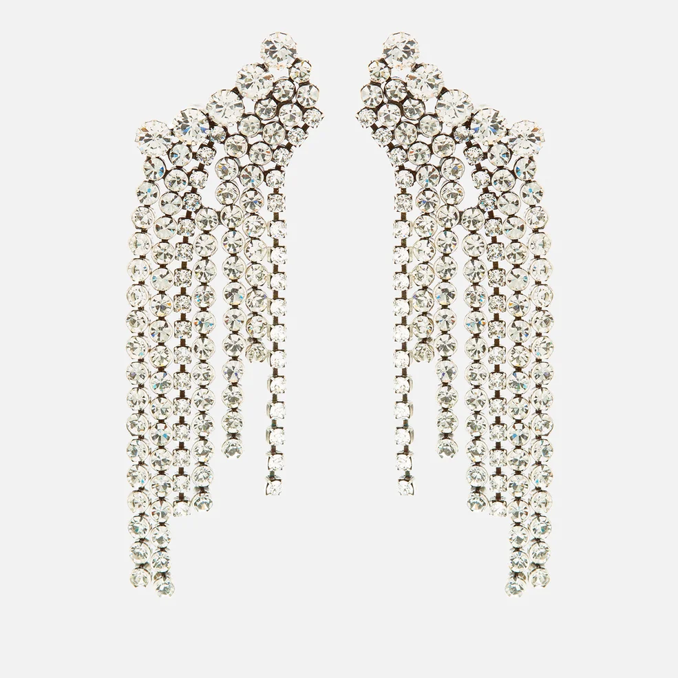 Isabel Marant A Wild Shore Silver-Tone and Crystal Drop Earrings Image 1