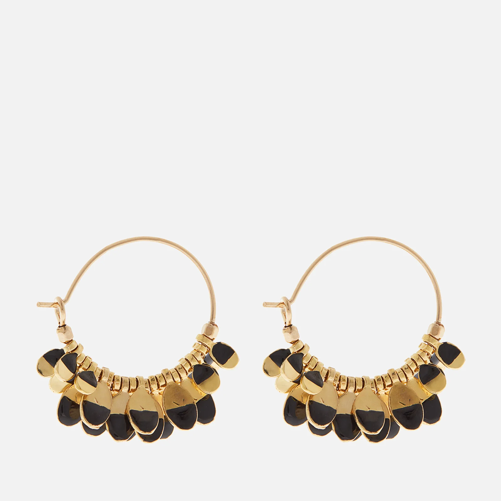 Isabel Marant Gold-Tone and Resin Hoop Earrings Image 1