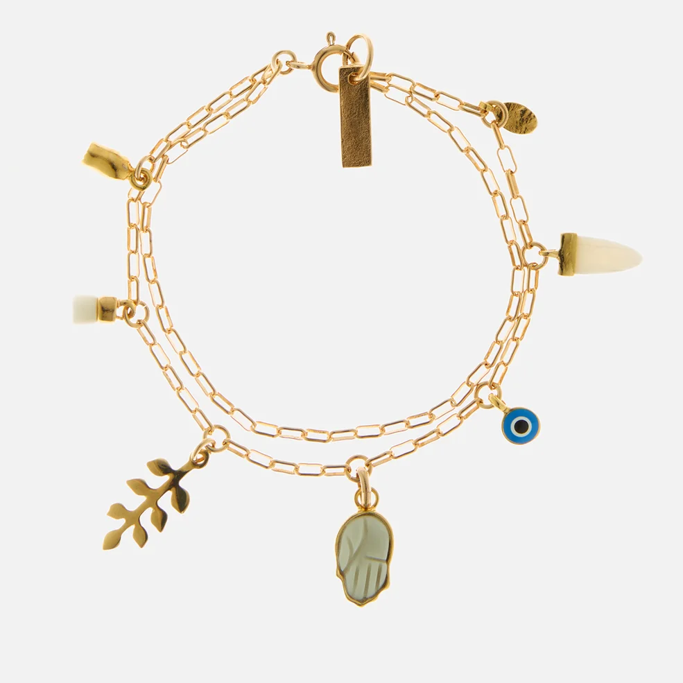 Isabel Marant Brass and Resin Charm Bracelet Image 1