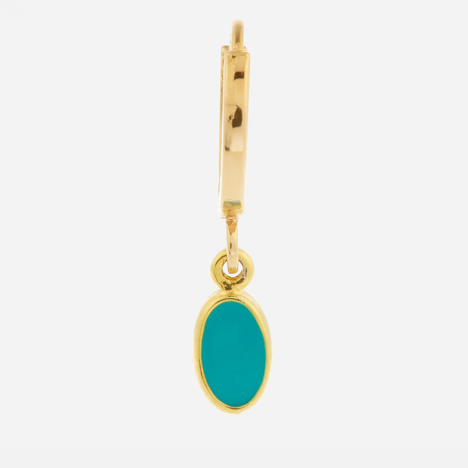 Isabel Marant Casablanca Gold-Tone and Resin Hoop Earrings Image 1