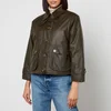 Barbour by ALEXACHUNG Blair Waxed-Cotton Coat - Image 1