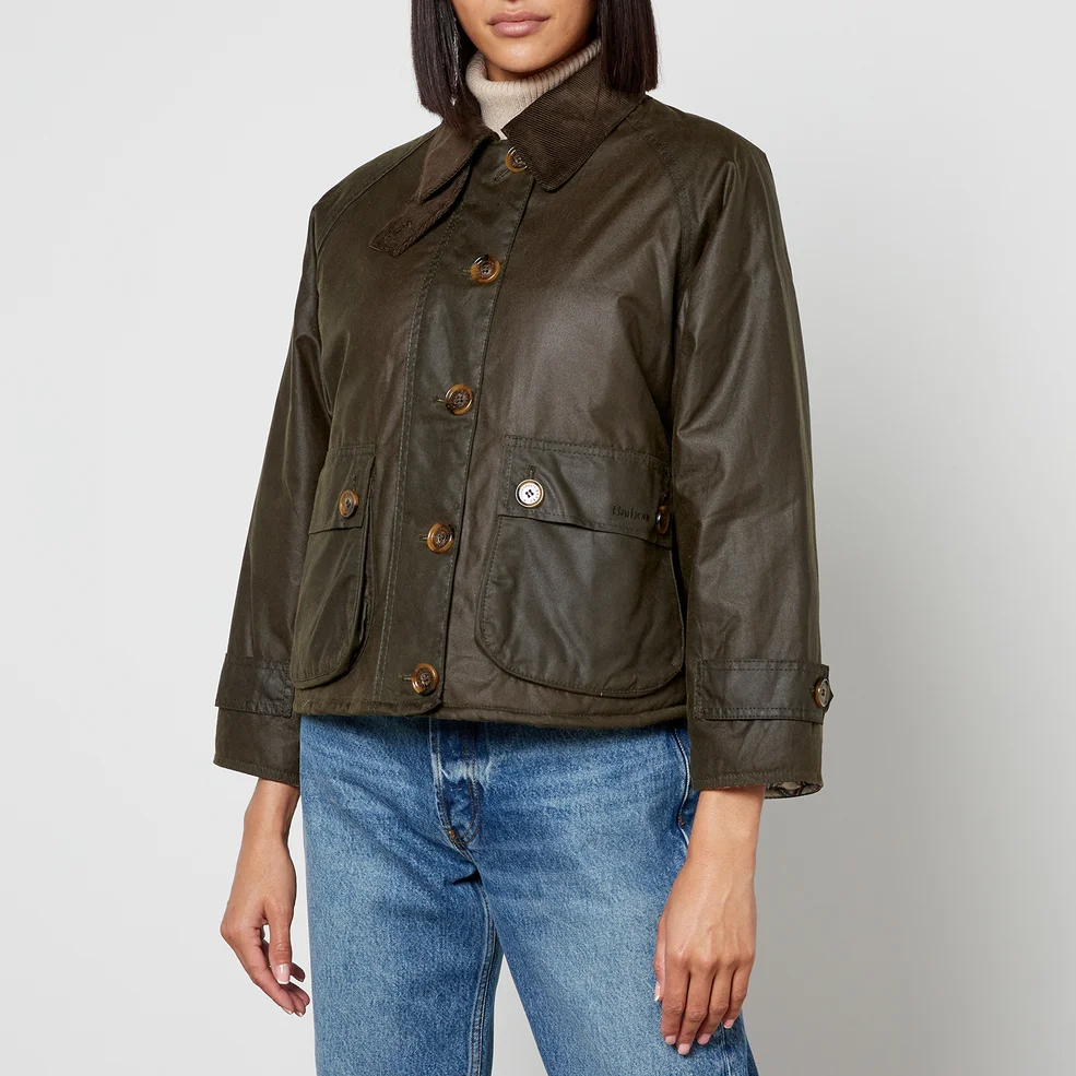 Barbour by ALEXACHUNG Blair Waxed-Cotton Coat Image 1