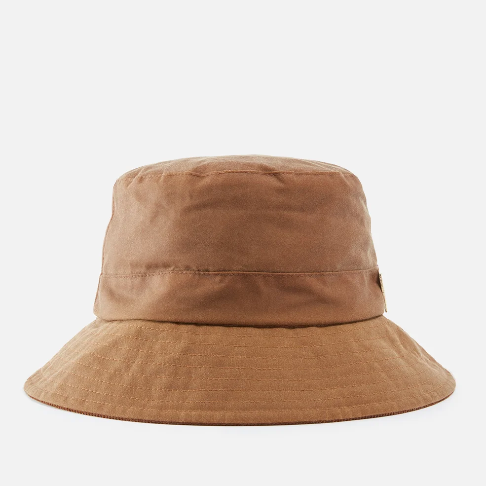Barbour X ALEXACHUNG Ghillie Waxed-Cotton Bucket Hat Image 1