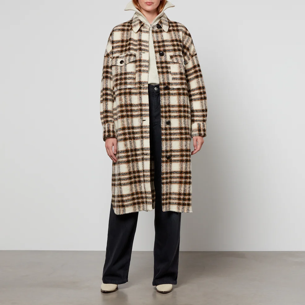 Marant Etoile Fontizi Checked Wool-Blend Jacket - 1/UK 8 Image 1