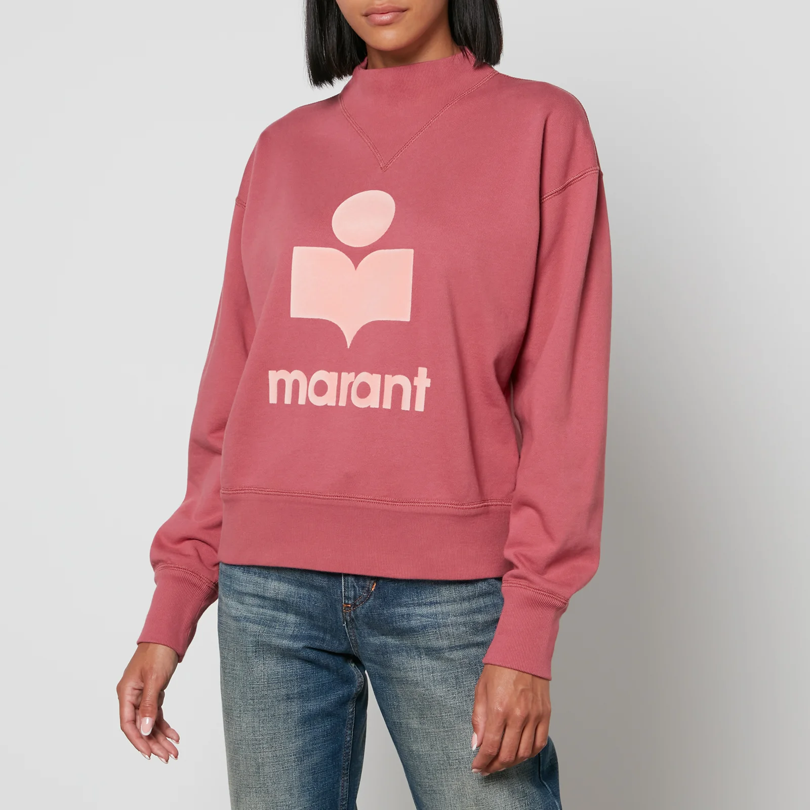 Marant Étoile Women's Moby Logo Sweatshirt - Rosewood Image 1