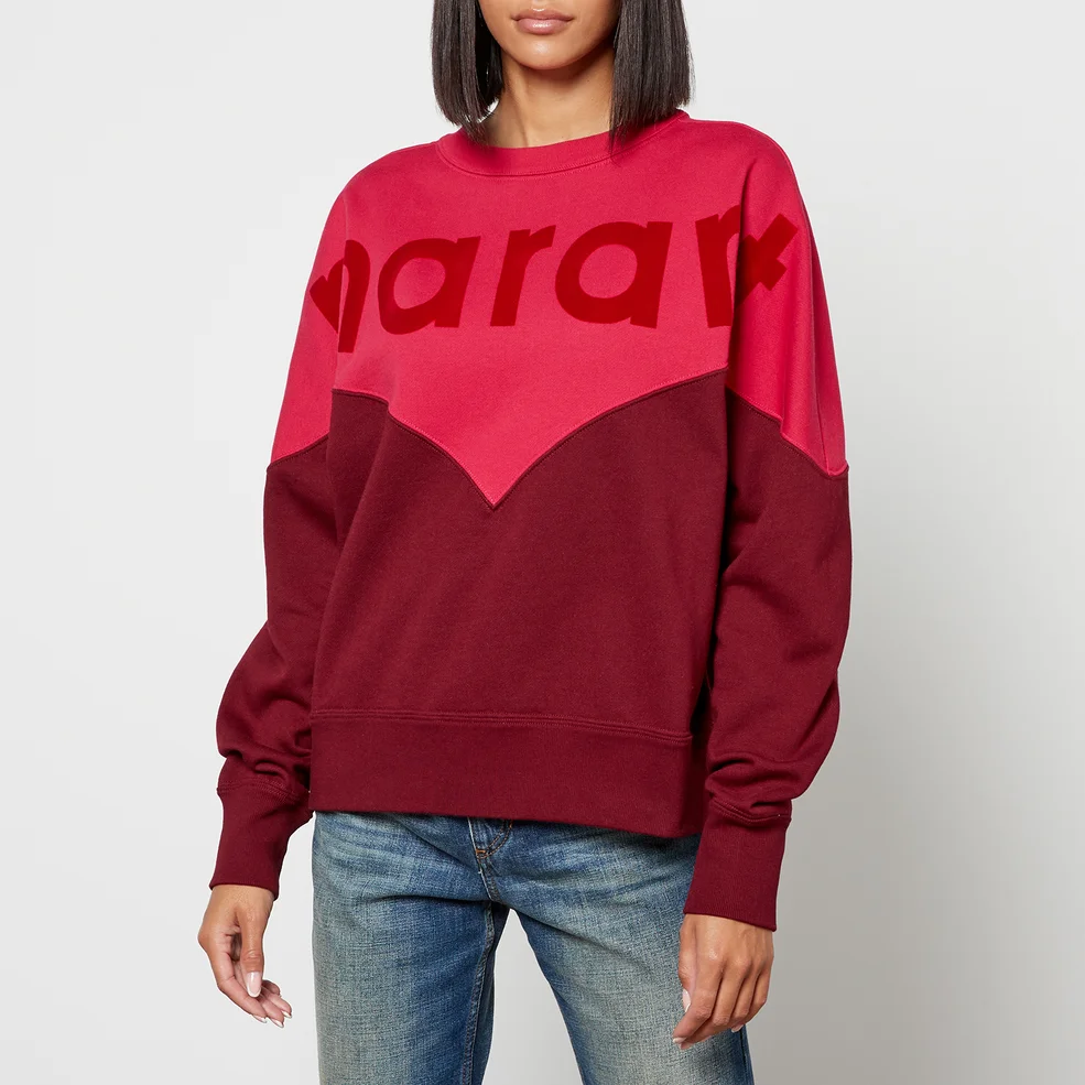 Marant Étoile Women's Houston Bi Color Sweatshirt - Burgundy Image 1