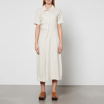 Holzweiler Pepp Cotton and Linen-Blend Midi Dress