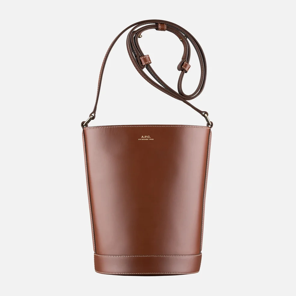 A.P.C. Small Ambre Leather Bucket Bag Image 1