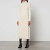 Proenza Schouler Ribbed-Knit Cotton-Blend Turtleneck Midi Dress - Image 1