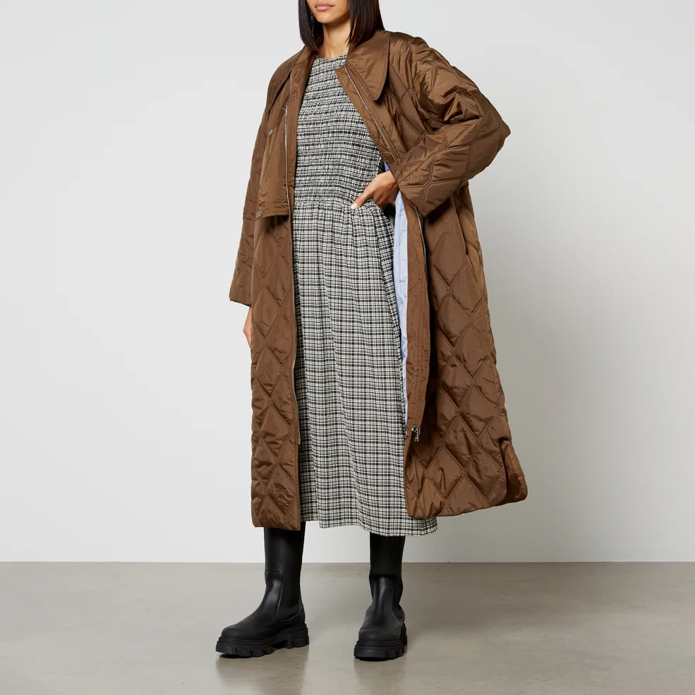 Ganni Quilted Ripstop Coat Image 1